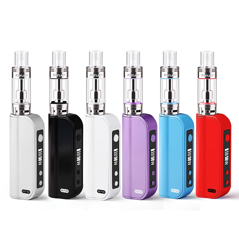 100% Original ECT ET50 Vot-Mini Electronic Cigarette Kit 5W-50W Variable wattage Box Mod 2.5Ml Atomizer Huge Fog Vape Vaporizer |