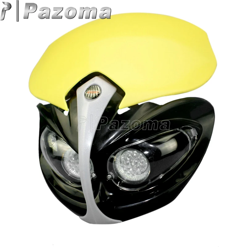 Фара для мотоцикла Pazoma двойная Suzuki DR DRZ RM 650 200 250 125 400 80 65 85|light for|light for headlight bike |