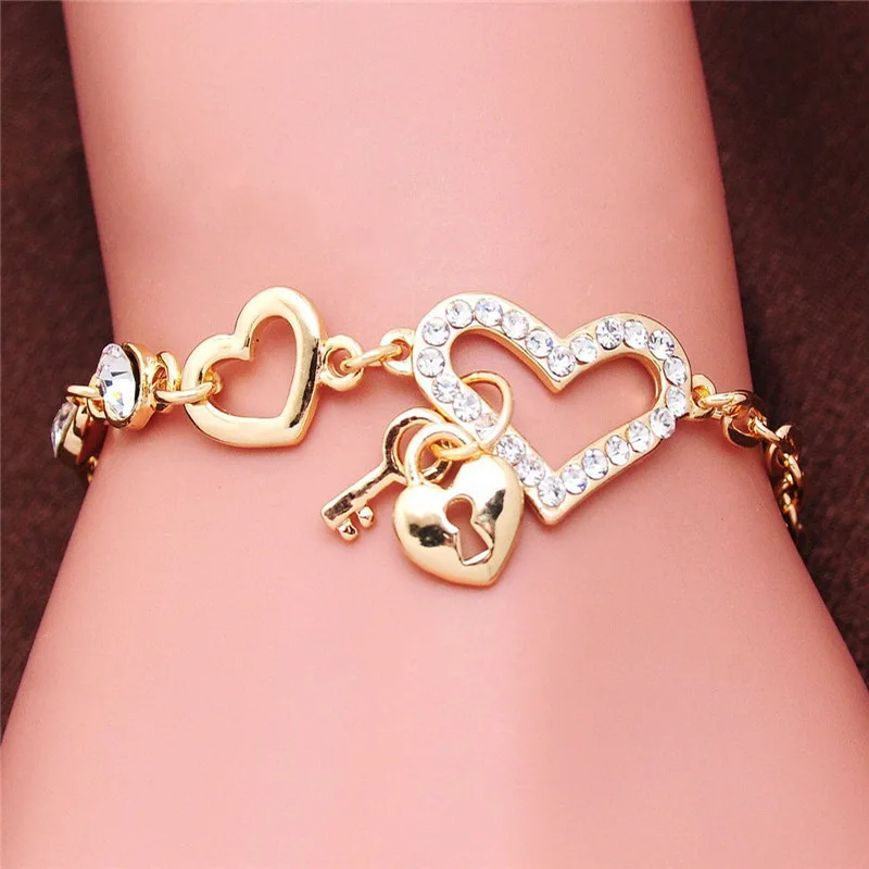 Новый дизайн милое сердце к сердцу полый кулон инкрустация маленькая