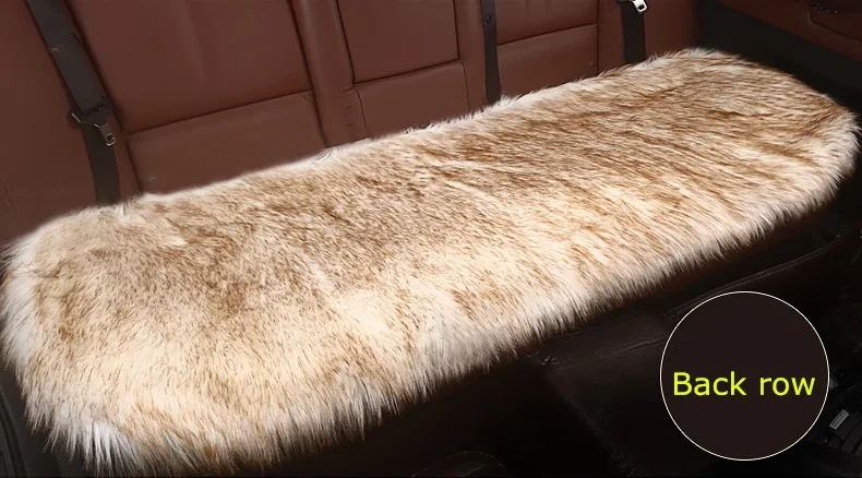 C36 Back Gold 1 шт., зимние чехлы для сидений автомобиля, Длинные шерстяные, плюшевые, с подогревом, меховые, кожаные, мягкие, автокресла, набор подушек для автомобилей, стильные аксессуары для интерьера - Название цвета: C36 Back Gold