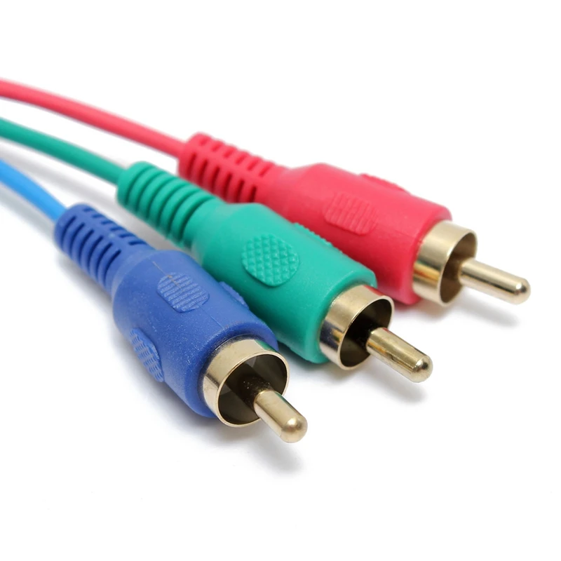 Адаптер Переходник VGA на 3 RCA Male 1 5 м для ПК ТВ HD RGB видеопроектор|vga to|adapter cablecable for pc |