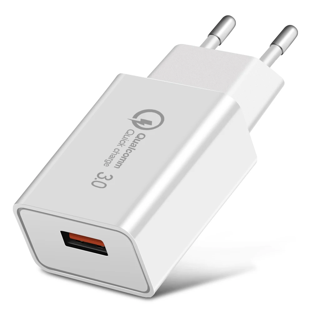 18 Вт USB зарядное устройство EU Wall Quick Charge 3 0 быстрое QC3.0 QC2.0 адаптер для iPhone X 7 Samsung Xiaomi