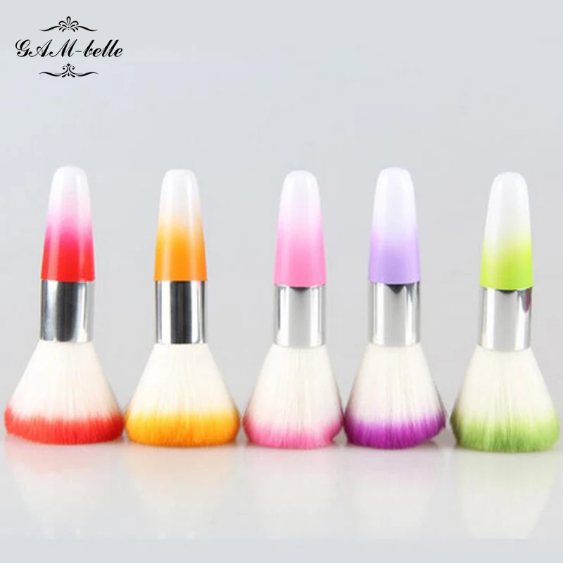

1pcs Women Beauty Nail Art Dust Cleaner UV Gel Nail Dust Brush Powder Remover In Stock Fast Shipping(Random Color)