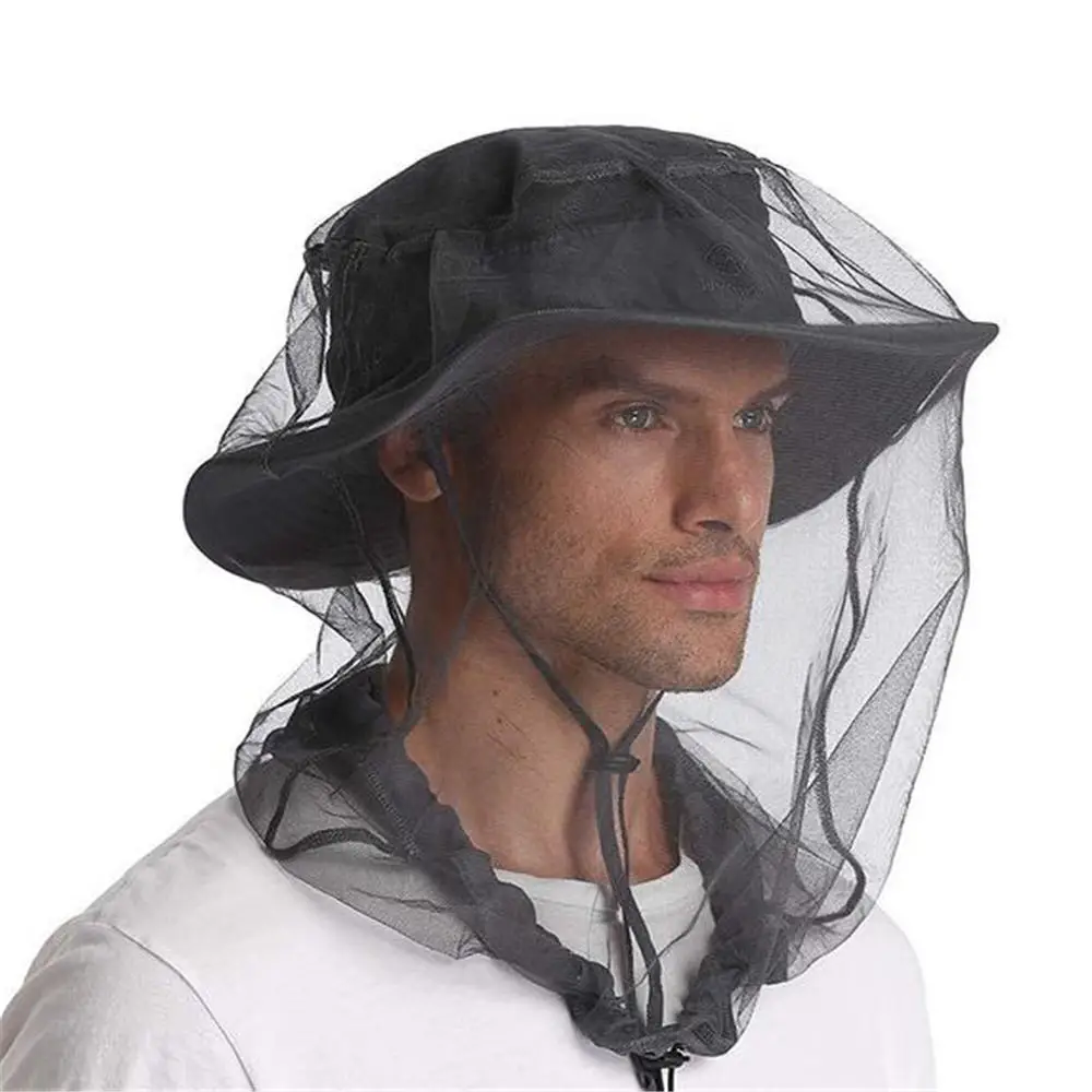 Анти-москитная сетчатая шапка для рыбалки на открытом воздухе насекомые
