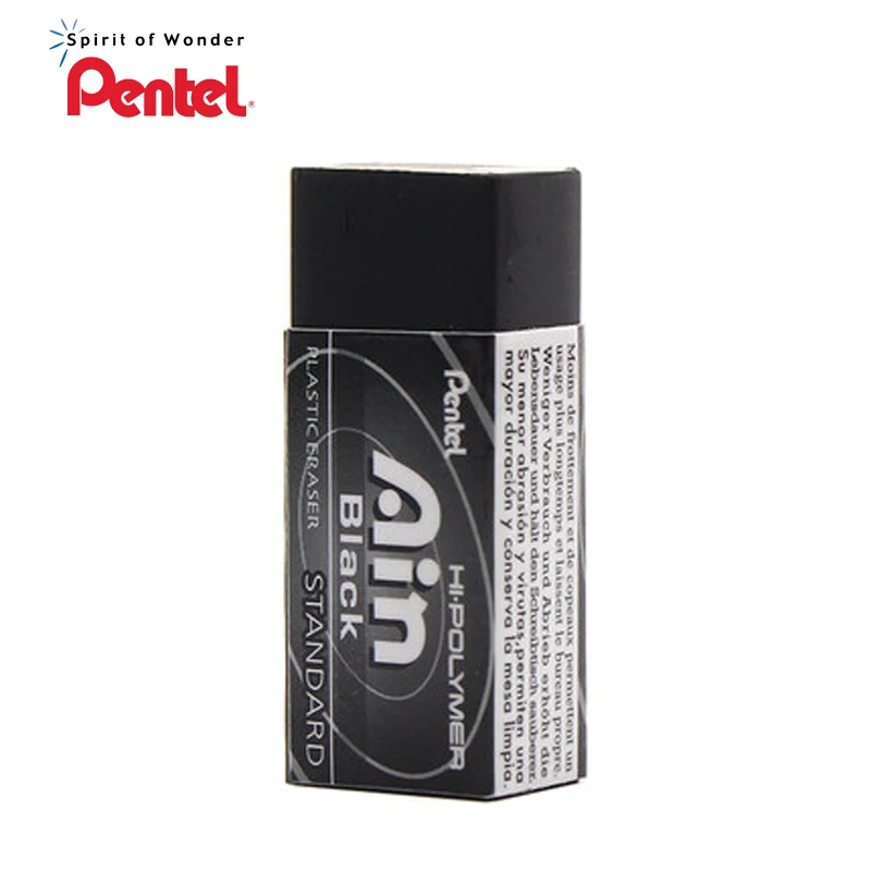 Pentel ZEAH06 черный ластик 12 штук аин Привет полимер пластиковый карандаш 43*18*11 мм