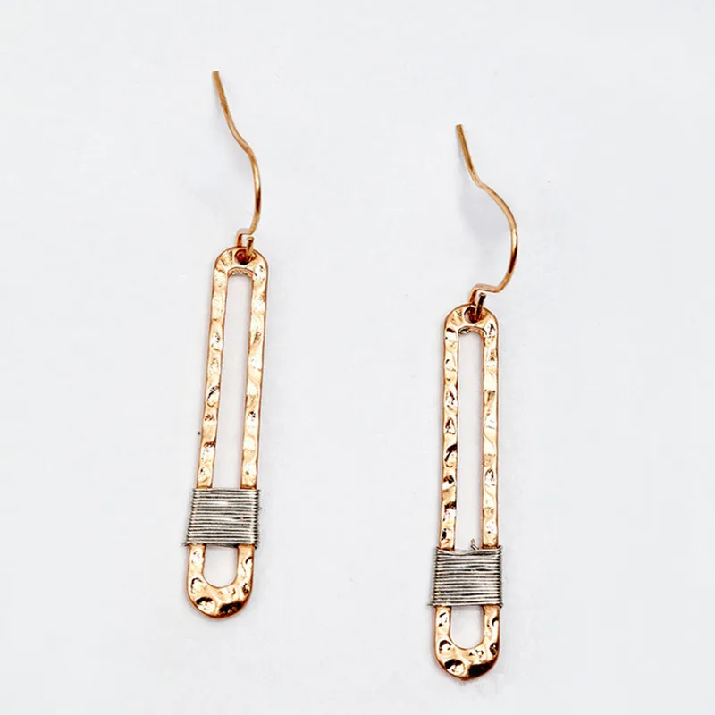 gold color Yanting геометрические золотые серьги Винтажные серьги для женщин brincos Рождественский подарок магазин pendientes 0342 - Окраска металла: gold color