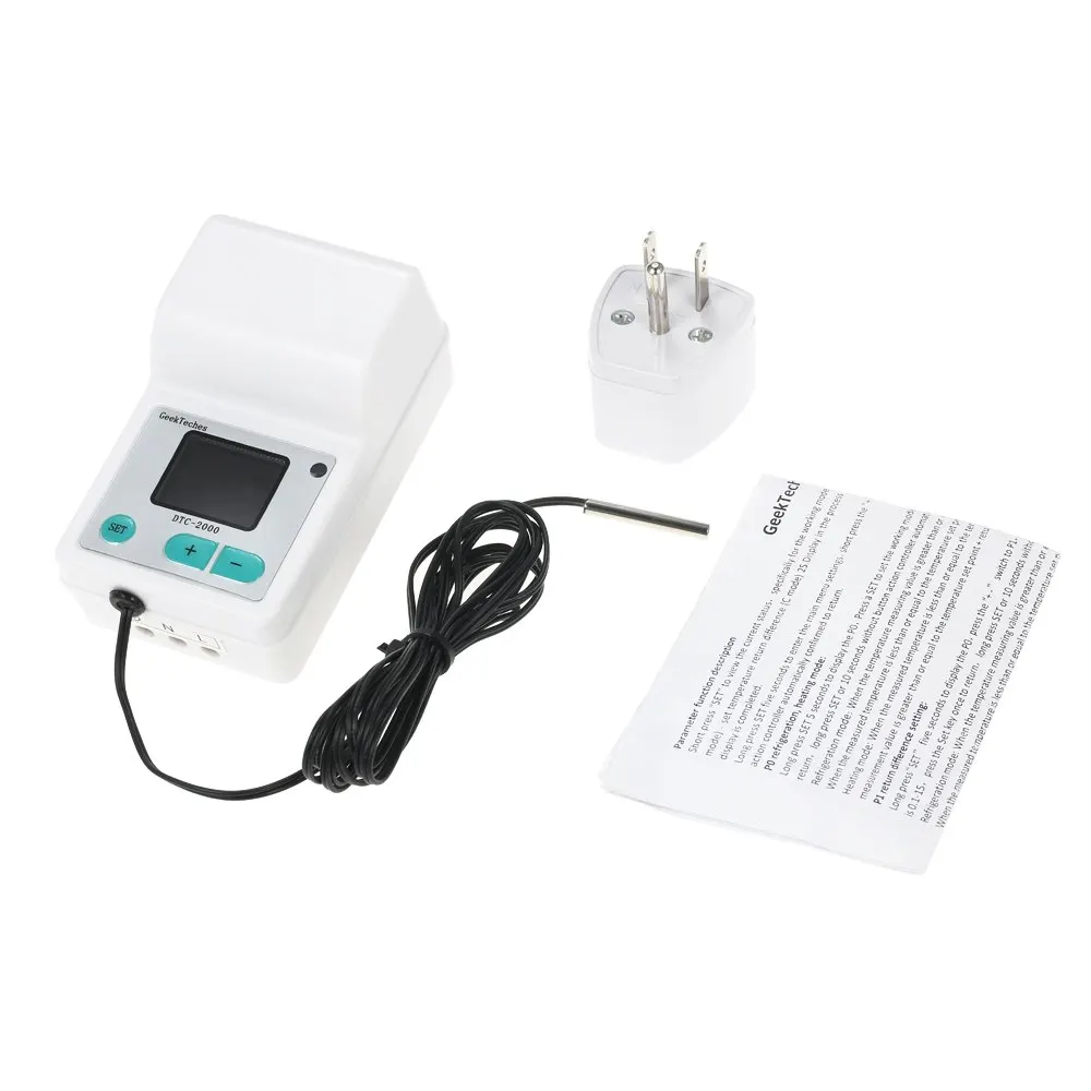 

DTC-2000 AC110-240V 10A Thermoregulator Digital Water Temperature Controller Thermocouple Thermostat + Waterproof Sensor Probe