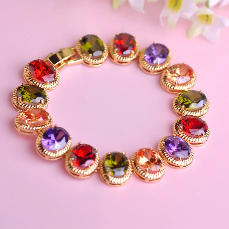 Браслеты MECHOSEN Mona Lisa стильные браслеты с фианитом разноцветные бусины Cooper Pulseras Mujer