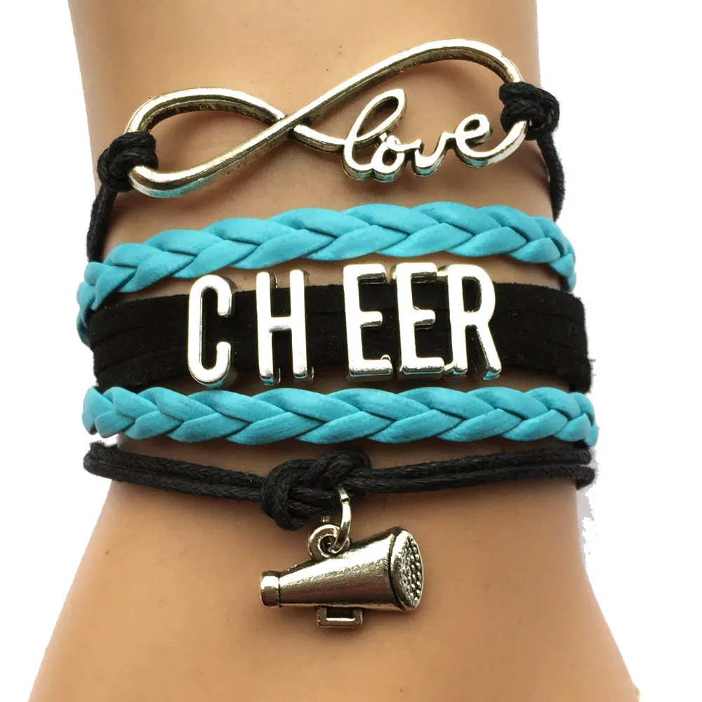 Прямая поставка Браслеты с надписью Love Cheer чашка на заказ Мегафон Знак дружбы