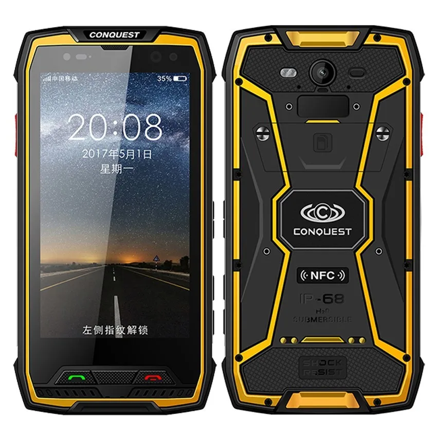 Conquest S11 7000 мАч NFC OTG IP68 Ударопрочный 4G Смартфон Android 7 0 6 ГБ ОЗУ 128 Гб ПЗУ сотовые