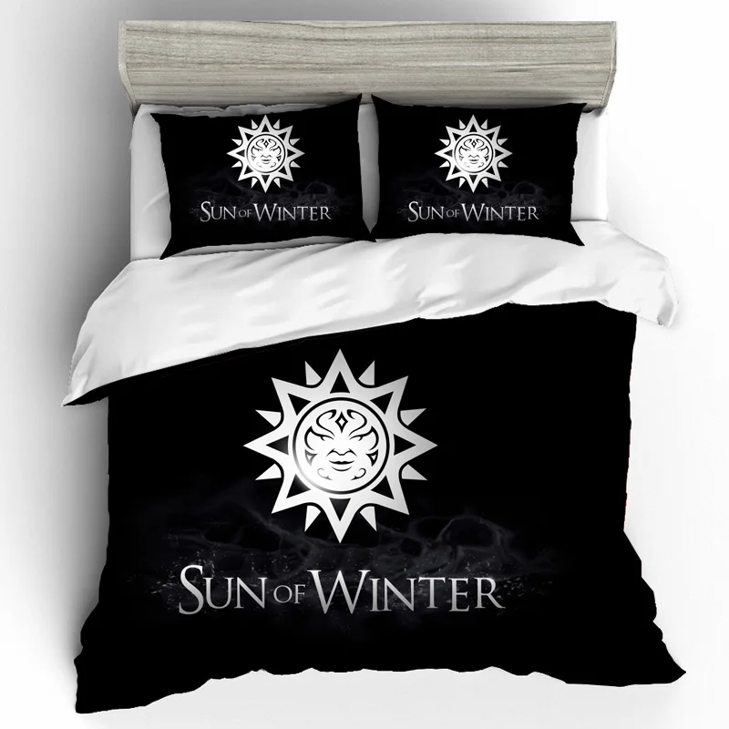 DQ0044 Game Of Thrones King Size Bedding Sets Duvet Cover Bed Sheets And Pillowcases Bed Linen Bedding Set Home Textile Dropshipping - Цвет: DQ0044