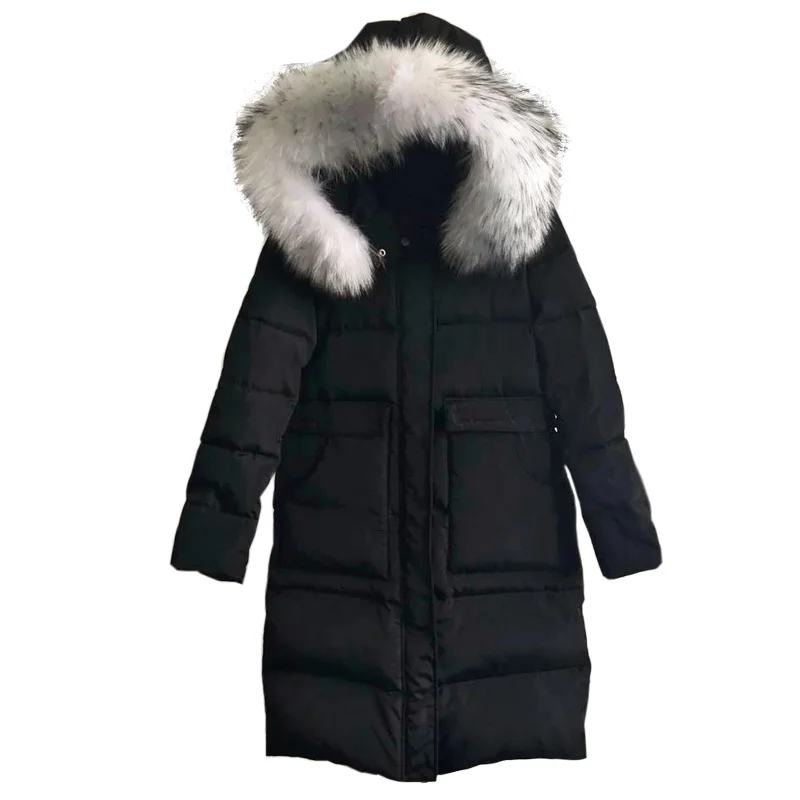 Новинка 2020 зимняя женская длинная куртка утолщенная тонкая теплая одноцветная