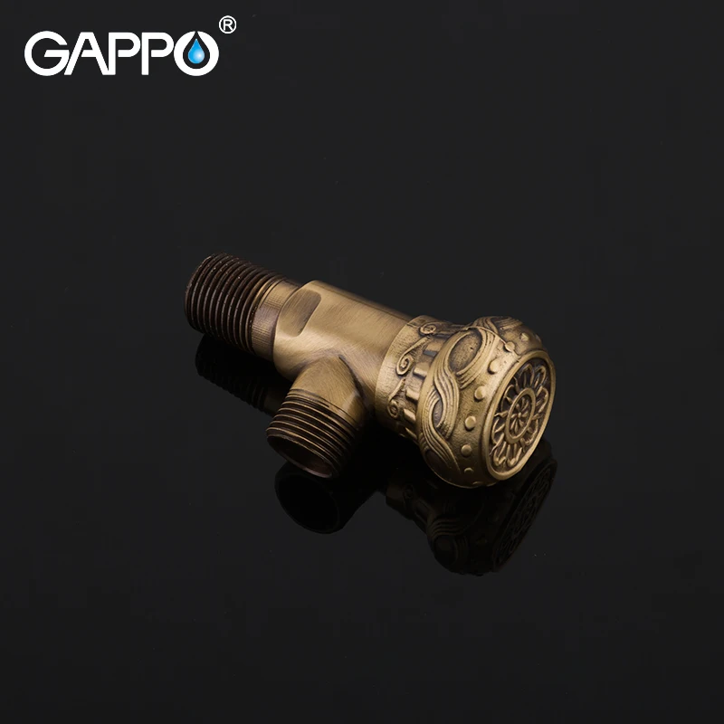 Клапан GAPPO 1/2 &quot античный латунный угловой запорный клапан для отключения воды