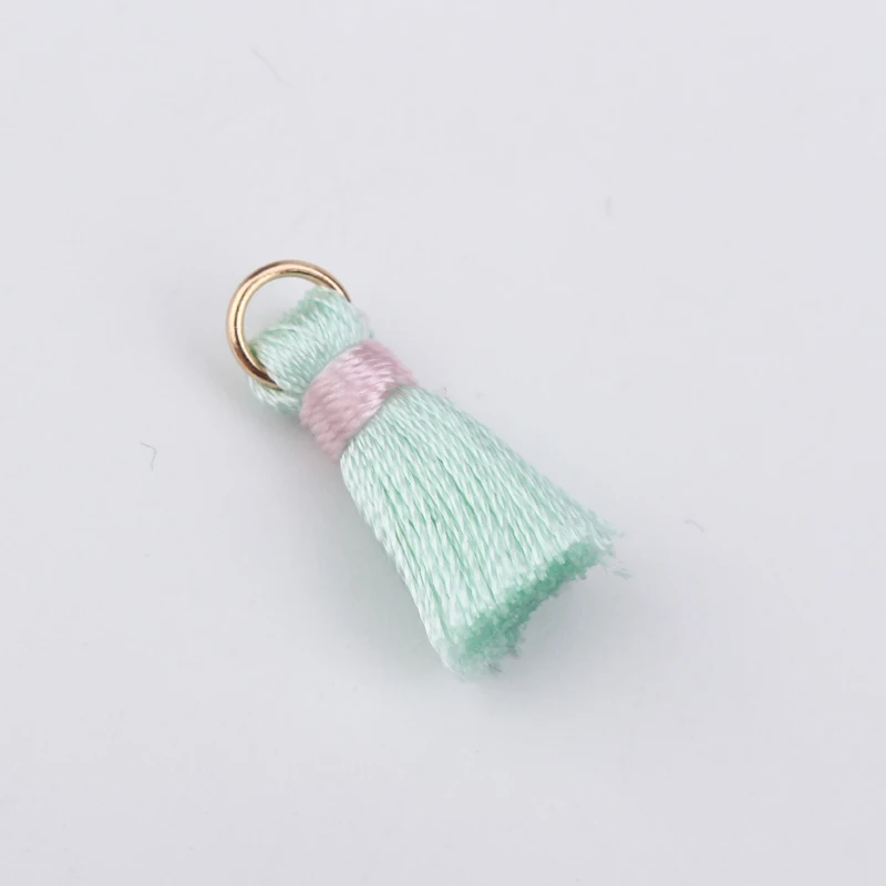 10 шт. смешанные цвета шелковые подвески для сережек золотого кольца 20 мм