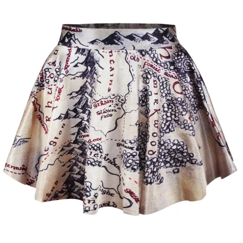 Женская летняя мини юбка OneLineFox с 3D принтом в виде карты|map skirt|fashion skirtskirt fashion |