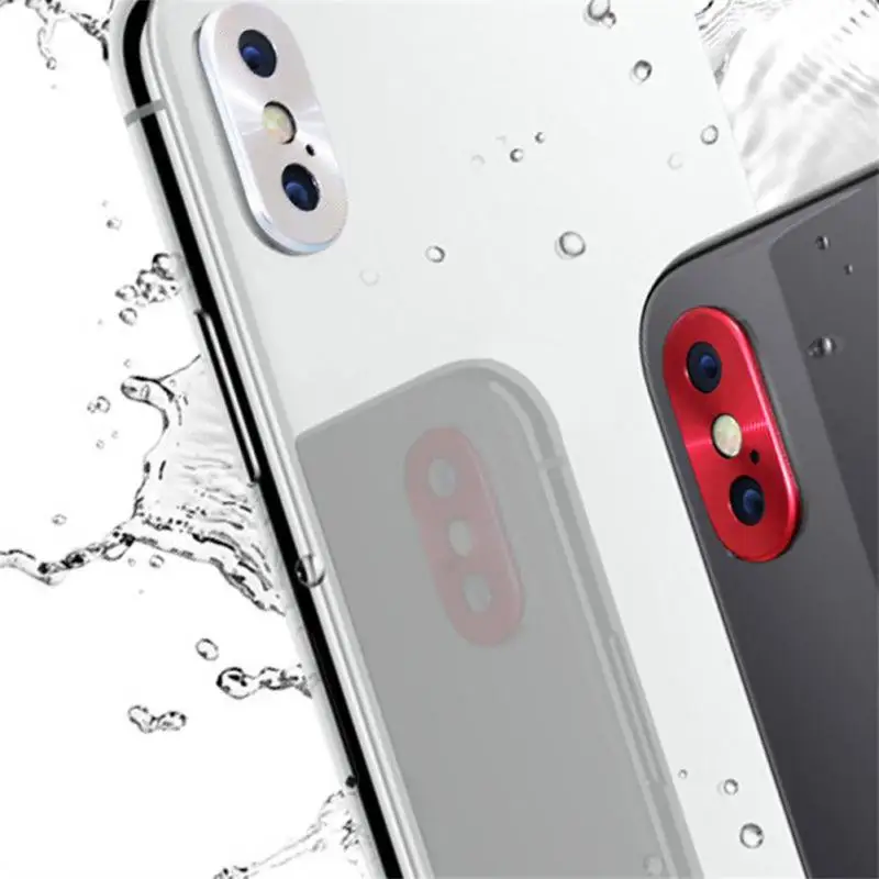 Кольцо бампер полная защита Роскошная задняя камера круг металлический чехол