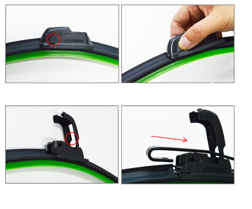 Автозапчасти ветровое стекло стеклоочистителя u-образный без кронштейна резина