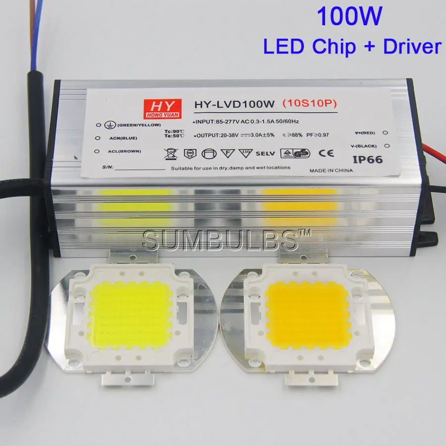 Светодиодный прожектор высокой мощности 10 Вт 20 30 50 100 в 220 В|lamp bulb|220v cob100w led chip |