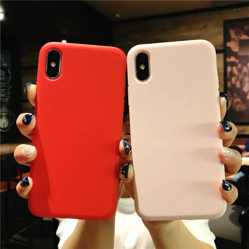 Силиконовый чехол для телефона Kerzzil карамельный цвет TPU iPhone 7 Plus 8 6 S X 10