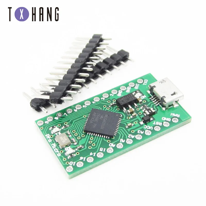 Pro Micro для arduino Mini ATmega32U4 5 В/16 МГц модуль с 2-рядным штыревым разъемом Leonardo |