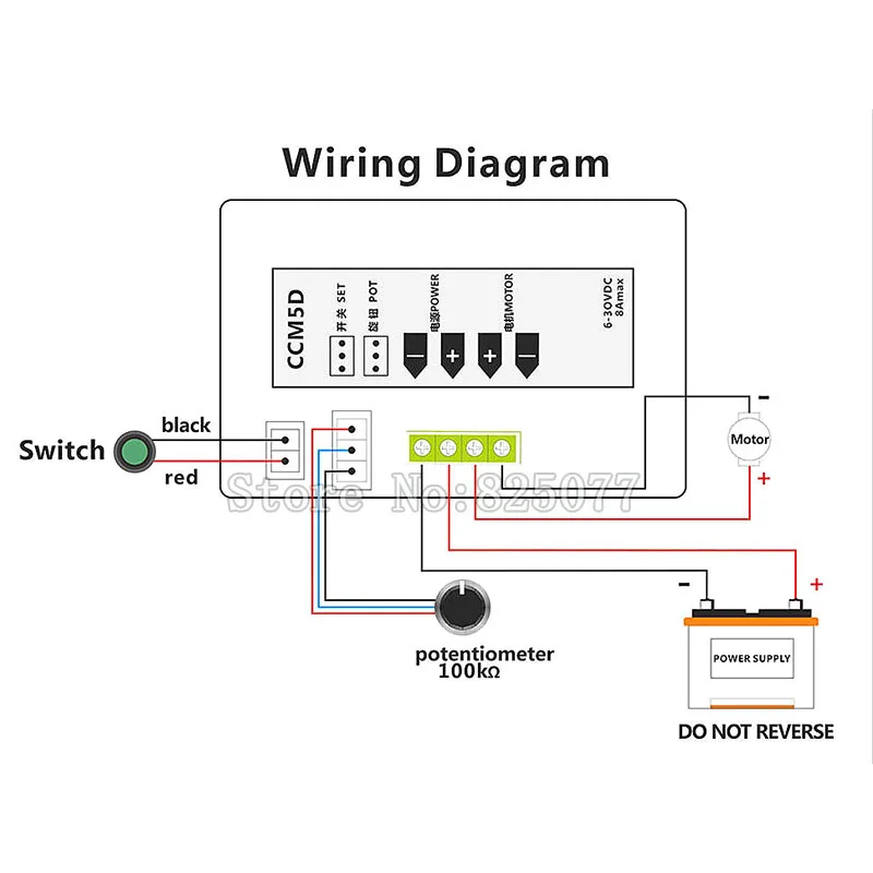 CCM5D Цифровой Дисплей Led 6 В 12 24 6A 8A PWM DC Регулятор Скорости Двигателя Переменной KF911 |