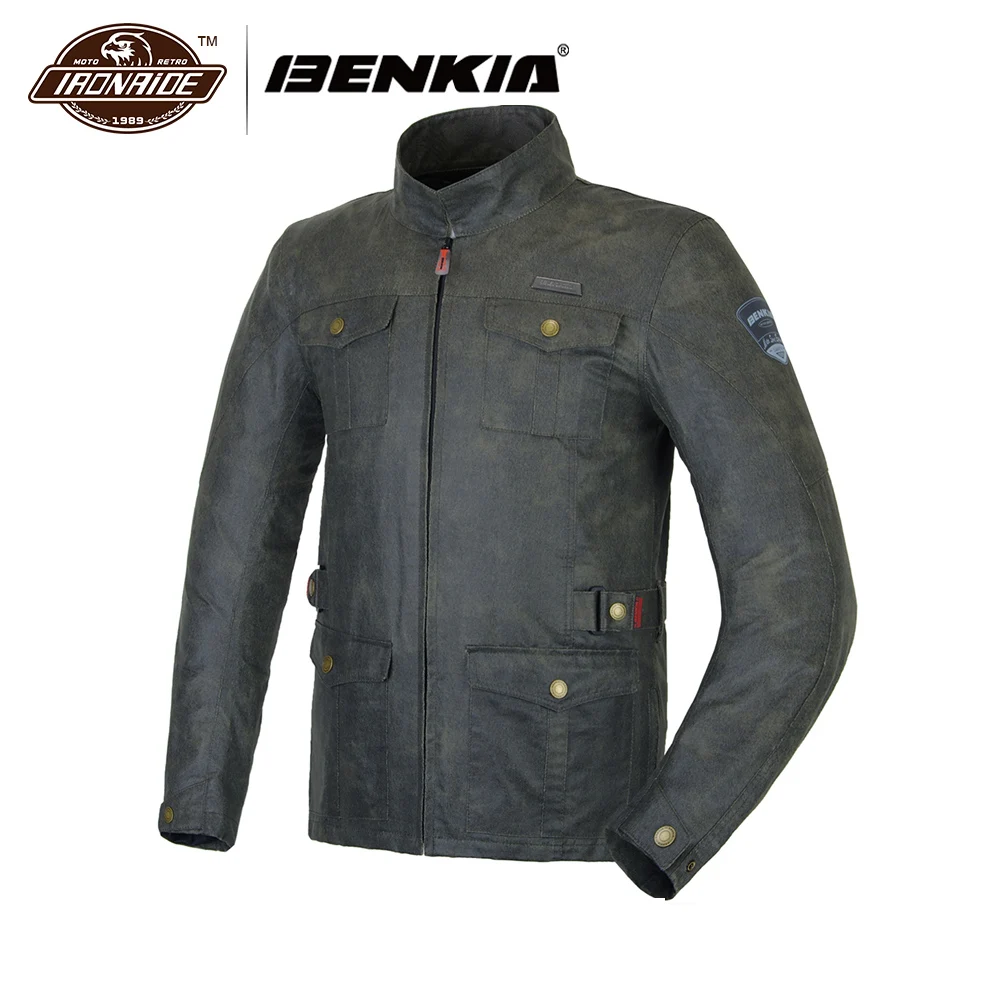 BENKIA куртка Vintga для мотогонок, осенне-зимняя куртка в стиле ретро, мотоциклетная одежда для верховой езды, Jaqueta Motoqueiro
