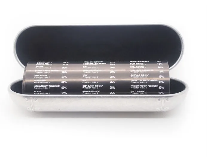Age of Steam Style Men's Fashion Aluminum Metal Glasses Case Cylindrical Mirror Box Rivet Design Retro Gift Free Shipping | Аксессуары