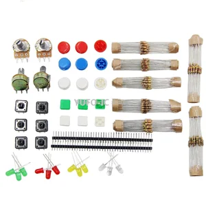 Наборы супер электронных компонентов, нормальные детали, резистор из углеродной пленки, светодиодный индикатор, WTH148, набор компонентов потенциометра, детали в ассортименте