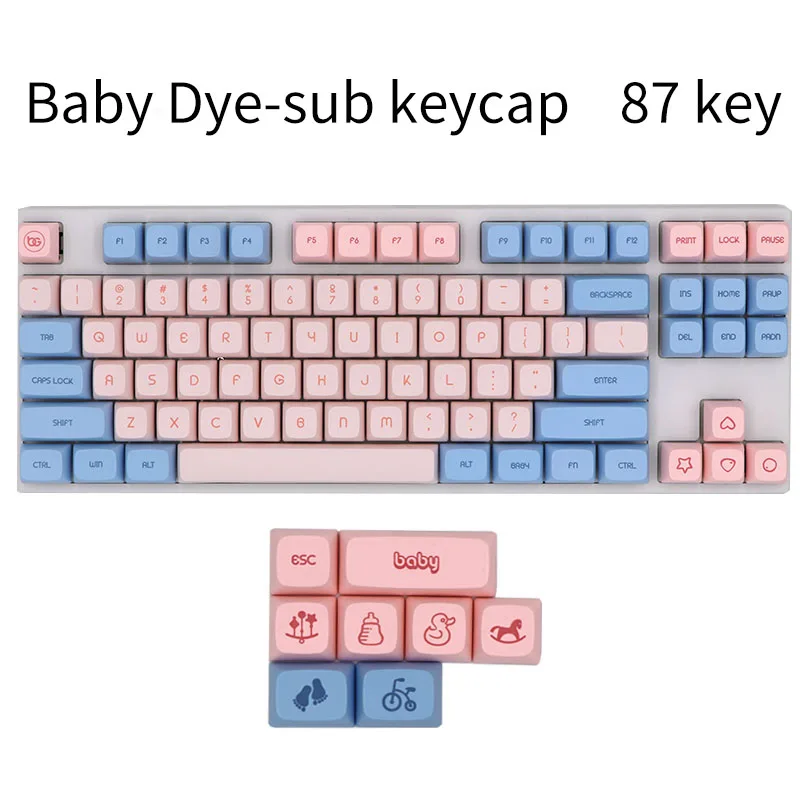 BGKC PG Детские этермосублимационные шрифты PBT DSA keycap для проводной USB механической
