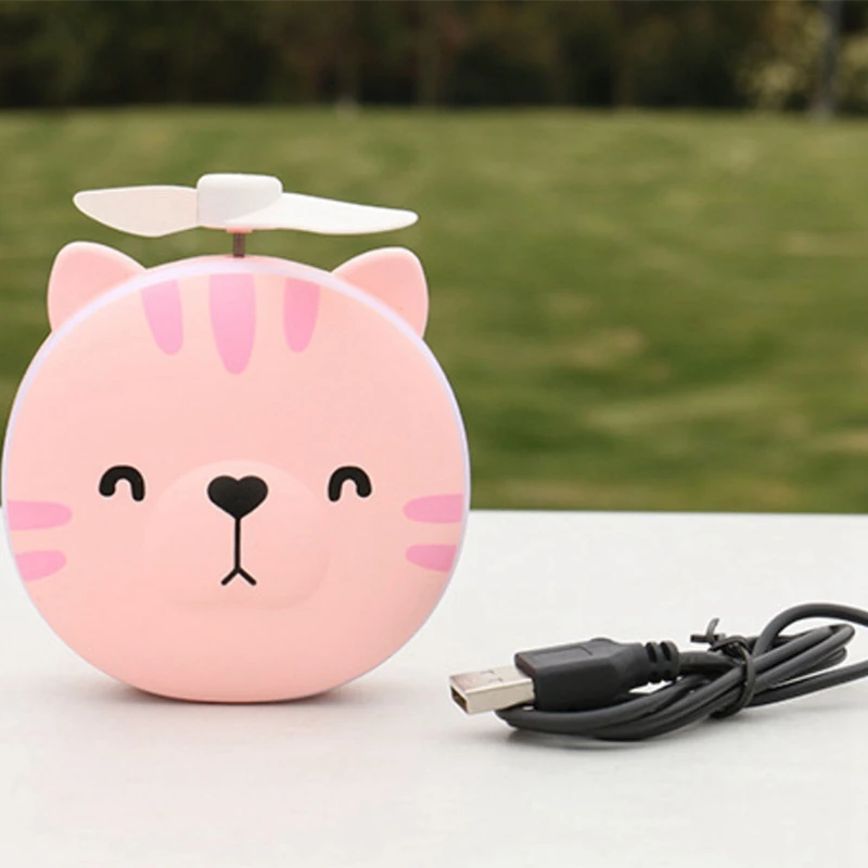 Usb мини вентилятор для макияжа Led зеркало Перезаряжаемый охлаждающий портативный