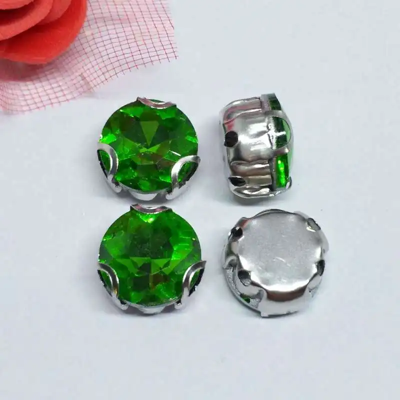 Женское свадебное платье с камнями и изумрудами|sew rhinestones|rhinestone sewglass crystal rhinestones |