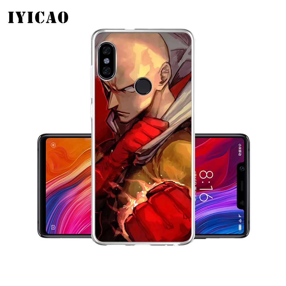 Мягкий силиконовый чехол для телефона IYICAO One Punch Man Saitama Xiaomi Mi 9 8 SE 6 A1 A2 Lite F1 MIX2S MIX3 TPU