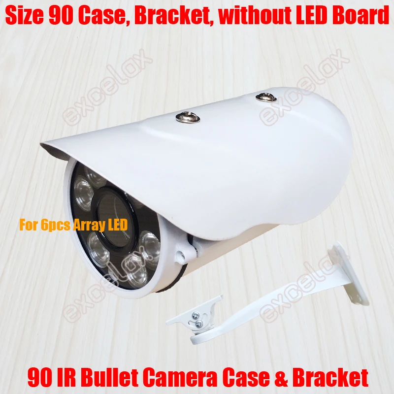 Водонепроницаемый ИК Пуля камера чехол и кронштейн размер 90 мм алюминиевый сплав