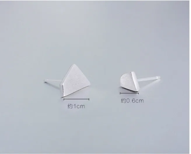 Серьги-пусеты Flyleaf из стерлингового серебра 925 пробы с геометрическим узором для