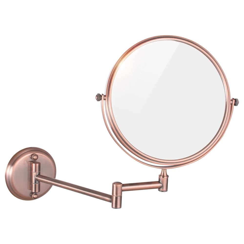 

Gurun 8 Inch 10X Magnification Makeup Mirror Extend Wall Mount Two Sides Bathroom Cosmetic Shaving Mirror with 7X Magnifying 5X