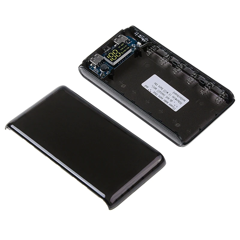 Портативный блок питания Rovtop 5 в 6x18650 Корпус Корпуса чехол для DIY Type C Micro USB