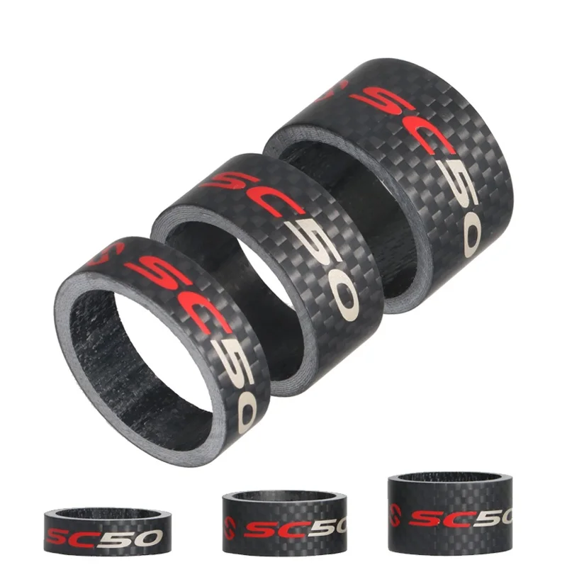 Матовая велосипедная гарнитура TOSEEK SC50 3K из углеродного волокна распорки 28 6 мм