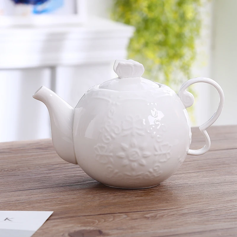 Новое поступление 3D Rilievo кружевной Европейский стиль кофейник с ручкой чисто