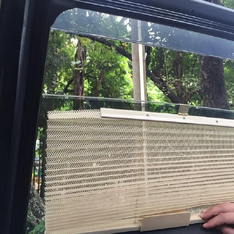 rete automobile 60*46cm Car Window Sunshade Curtain Mesh Visor Shield cover side window sticker Wh |
