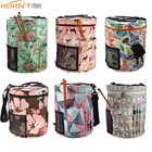 Сумка для вязания KOKNIT 14 видов стилей, сумка-Органайзер для шерсти, крючки для вязания, набор для шитья сделай сам, сумка для хранения пряжи и шариков