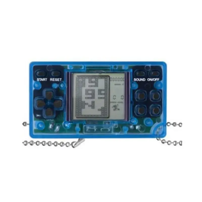Мини Прозрачная портативная игра для Tetris гоночный автомобиль игра-головоломка детская игрушка портативные игры сумка Подвеска подарок