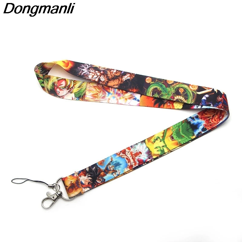 P2221 Dongmanli DRAGON BALL Z ремешки для ключей ID карта Пропуск Тренажерный зал мобильный телефон USB бейдж держатель висячие веревки Lariat ремешок