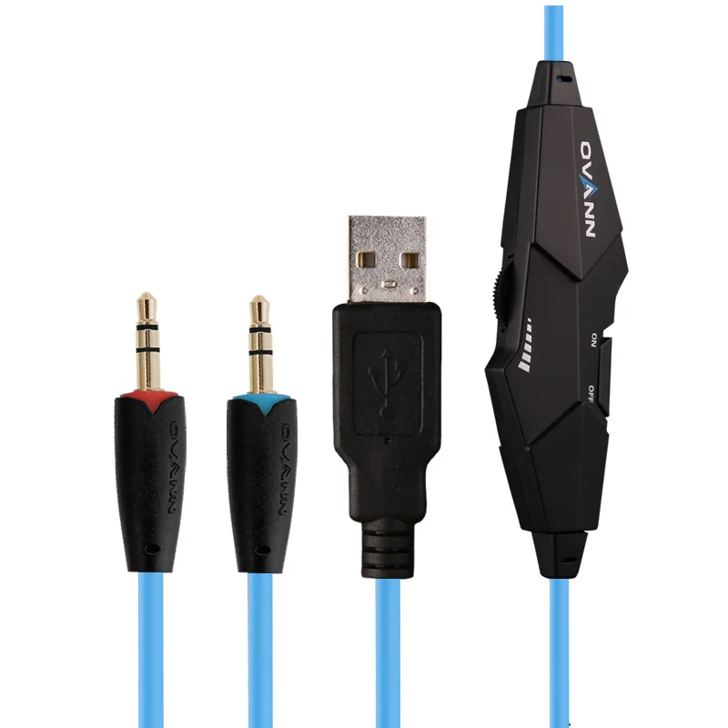 Профессиональный Компьютер синий свет LED Игры гарнитура наушники