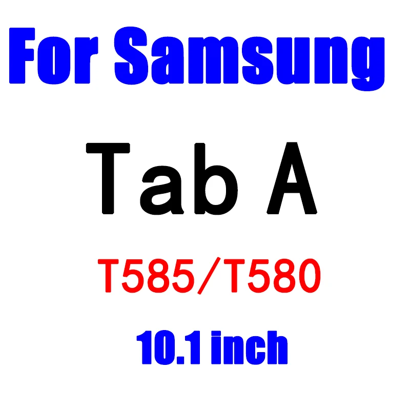 Защитная пленка для экрана планшета из закаленного стекла для samsung Galaxy Tab E T375 T377 A T550 T380 T355 P585 S T805 S2 T715 T815 S3 T825 - Цвет: Tab A T585 T580