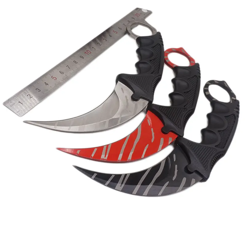 CS GO Karambit ножи тактический карманный нож Лезвие из нержавеющей стали Открытый EDC