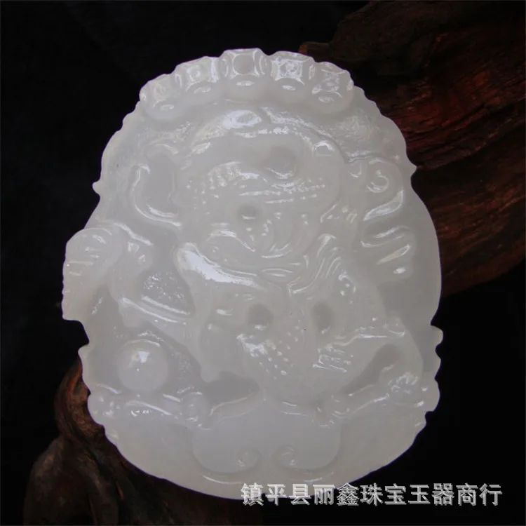 Lixin натуральный нефритовый нефрит подвеска с белым нефритом подлинный афганский