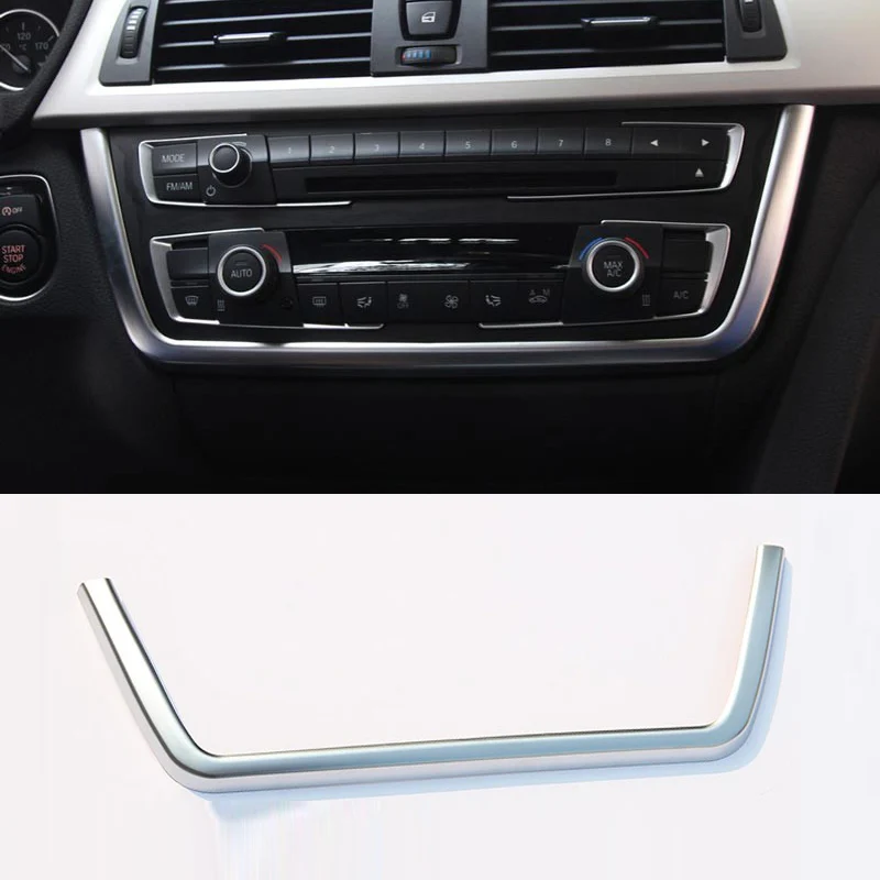 

1 Pcs for BMW 3 Series F30 GT 316i 320i 328i 2013-2019 Center Console Frame Trim Stickers ABS Car Interior Accessories 6 Style