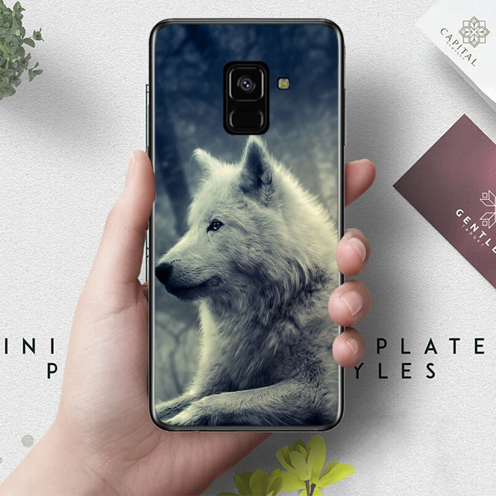 6 Волка на снежную погоду силиконовый чехол для samsung A2 Core A3 A5 A6 плюс A7 A8 A9 A10 A30 A50 A60 A70 A10S A30S A50S A70s - Цвет: 6