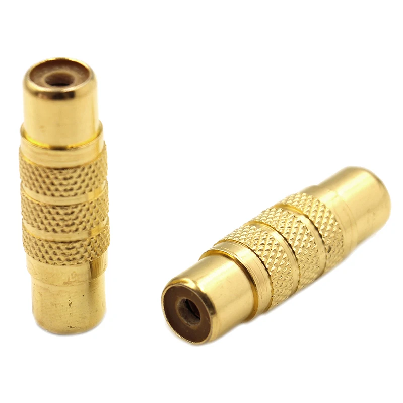Золото 1 шт./2 шт./5 шт. покрытием RCA/av разъем видео Женский переходник| |