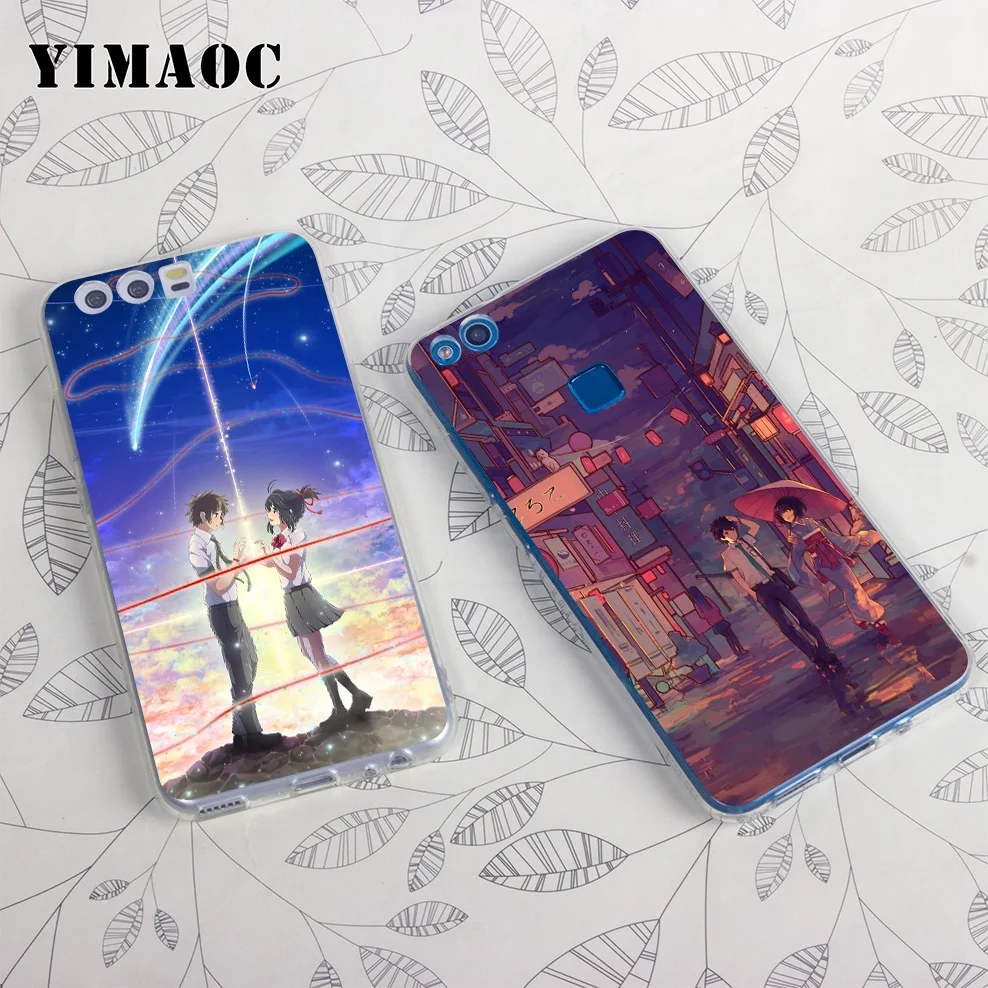 Yimaoc ваше имя Фильм Мягкий чехол для huawei Honor 10 9 8X 8C 8 7C 7X 7A Pro 6A Note Nova 3i 3 2i Y6 Y7 Y9 Prime 2018 |